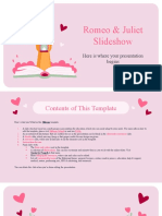 Romeo and Juliet Slideshow by Slidesgo - Pink