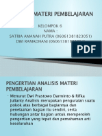 Analisis Materi Pembelajaran (Telaah Kurikulum)