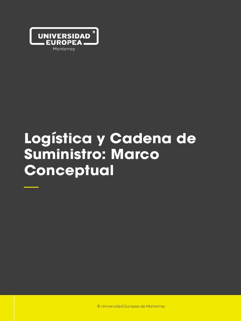 Clase 1 - Logistica y Cadena de Suministro Marco Conceptual | PDF ...