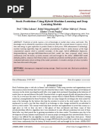 Stock Predictions Using Hybrid Machine Learning and Deep Learning Models