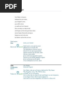 Our Father Prayer in Multiple Languages | PDF | Lord's Prayer ...