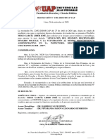 Resolución Decanal de Nombramiento de Asesoría - 47487545 - Mego Garcia Lider Jose.