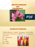 Codominance and Incomplete Dominance