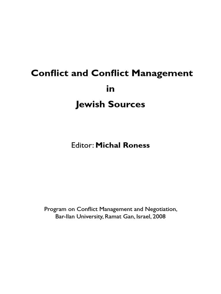 Conflict Handbook PDF | PDF | Kingdom Of Judah | Israelites