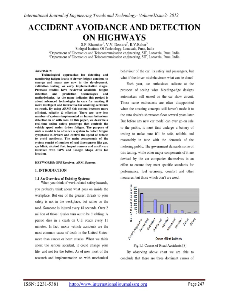 Accident Avoidance and Detection PDF | PDF | Anti Lock Braking System ...