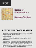 Basics of Conservation - Museum Textiles