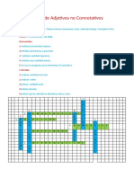 Crucigrama DE ADJETIVOS NO CONNOTATIVOS