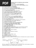 Unit 1: Introduction To Communication Systems Historical Notes-Communication Systems