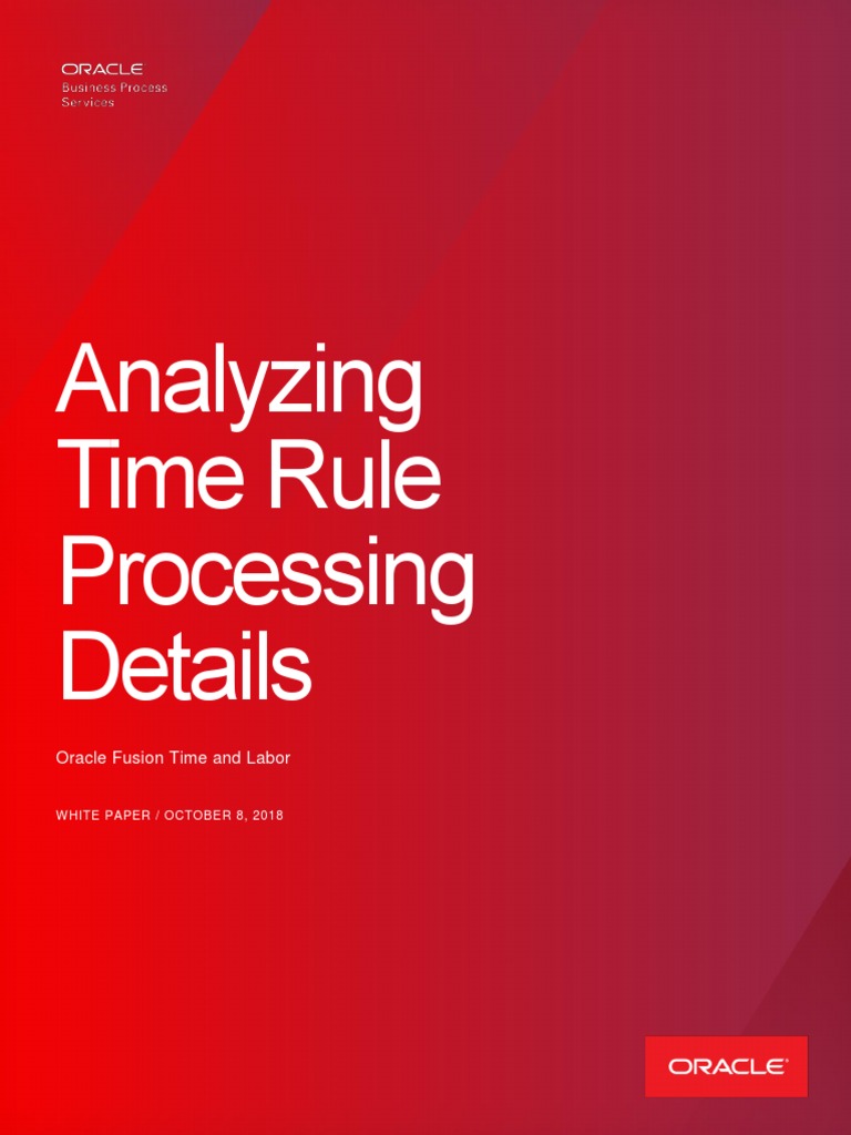 Time Rule Processing Analysis Guide | PDF | Advanced Micro Devices ...