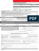 Auto Debit Instruction For Nach/Dd: Cc/Branchops/Mandate Form/002