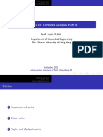 BMEG2410: Complex Analysis Part III: Prof. Scott YUAN