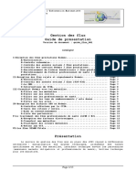 Gestion Des Flux Guide de Présentation Version Du Document Guide - Flux - 001