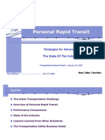 Personal Rapid Transit Strategies Advance Industry
