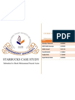 MKT 350 Sturbucks Case Study