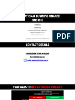 Tutorial Week 12: International Capital Budgeting Shapiro: Chapters 16 + 17