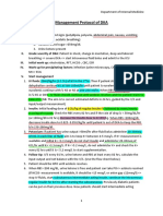 Management Protocol of Dka