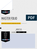 Master Folio: About Portfolio Our Team Services Contact