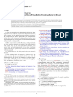 Core Shear Properties of Sandwich Constructions by Beam Flexure