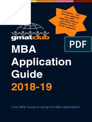 GMAT Club MBA Guide 2018 PDF | PDF | Goal | Master Of Business  Administration