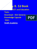 Qualify B. Ed Book: For PST, JEST and Education Tests. Download: Ilmi General Knowledge Capsule Visit