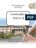 Lesson Plan in PED 4-18: New Era University