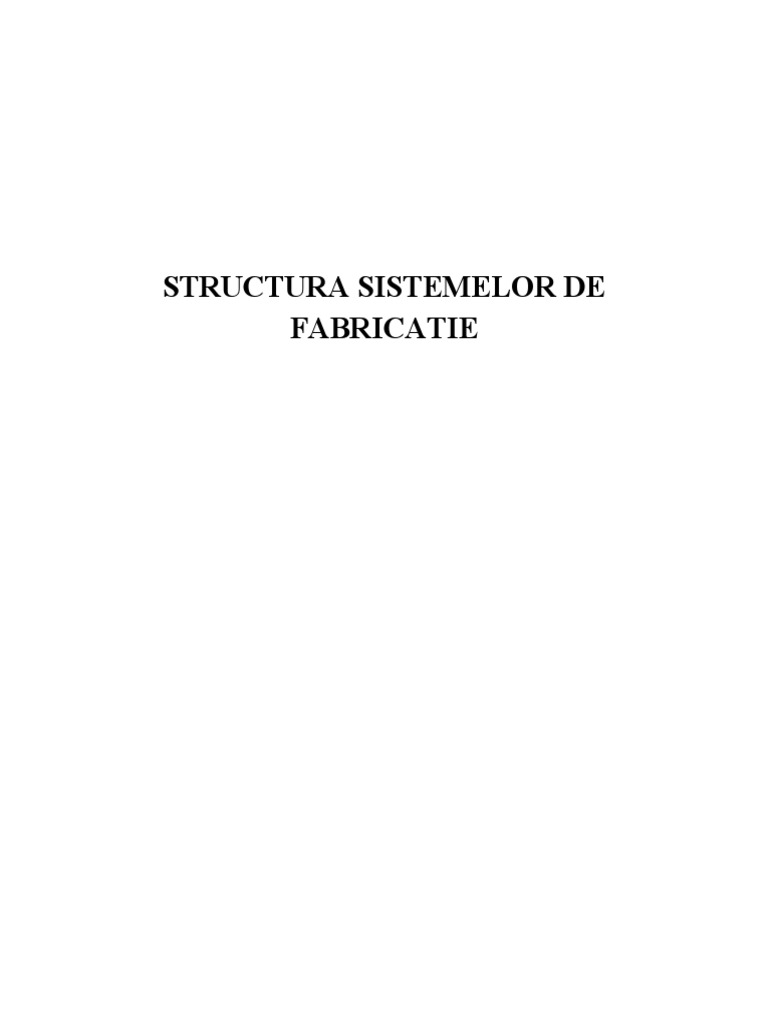 Sisteme Flexibile de Fabricatie | PDF