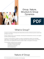 Group, Nature, Structure & Group Dynamics