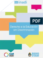 Derecho a La Educacion Sin Discriminacion