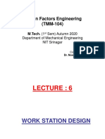 Human Factors Engineering Work Station Design Lecture