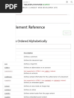 HTML Element Reference: HTML Tags Ordered Alphabetically