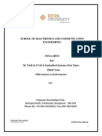 Syllabus For M. Tech in Third Year: School of Electronics and Communication Engineering