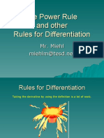 The Power Rule and Other Rules For Differentiation