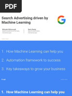 Search Advertising Driven by Machine Learning: Michaela Woloszczak Denis Dautaj