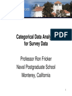 Lecture 14 - Categorical Data Analysis For Survey Data PDF