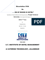Dissertation VIVA On "Types of Rooms in Hotel": C.T. Institute of Hotel Management & Catering Technology, Jalandhar