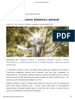 Clasificarea Diabetului Zaharat PDF