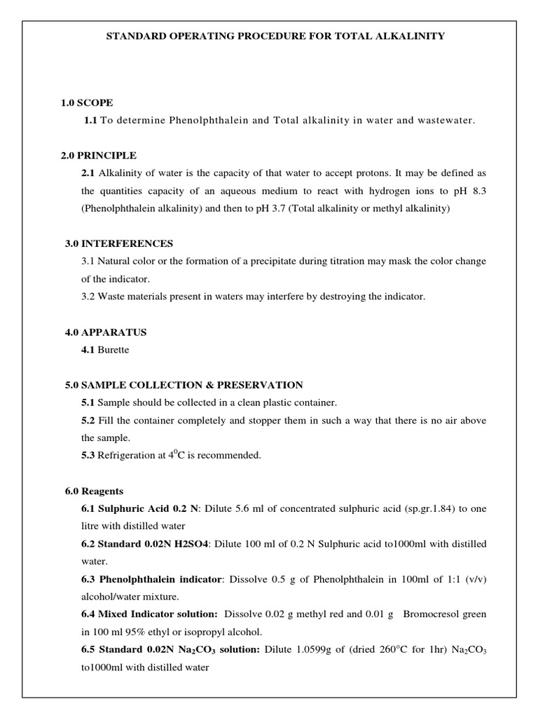 Alkalinity | PDF | Alkalinity | Titration