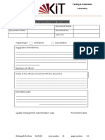 Proposal Change Document: Administrative and Financial Affairs Testing & Calibration Laboratory