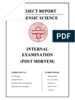 Project Report Forensic Science: Submitted To: Submitted by