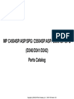 MP C4504SP/ASP/SPG/ C5504SP/ASP/ C6004SP/SPG (D240/D241/D242) Parts Catalog