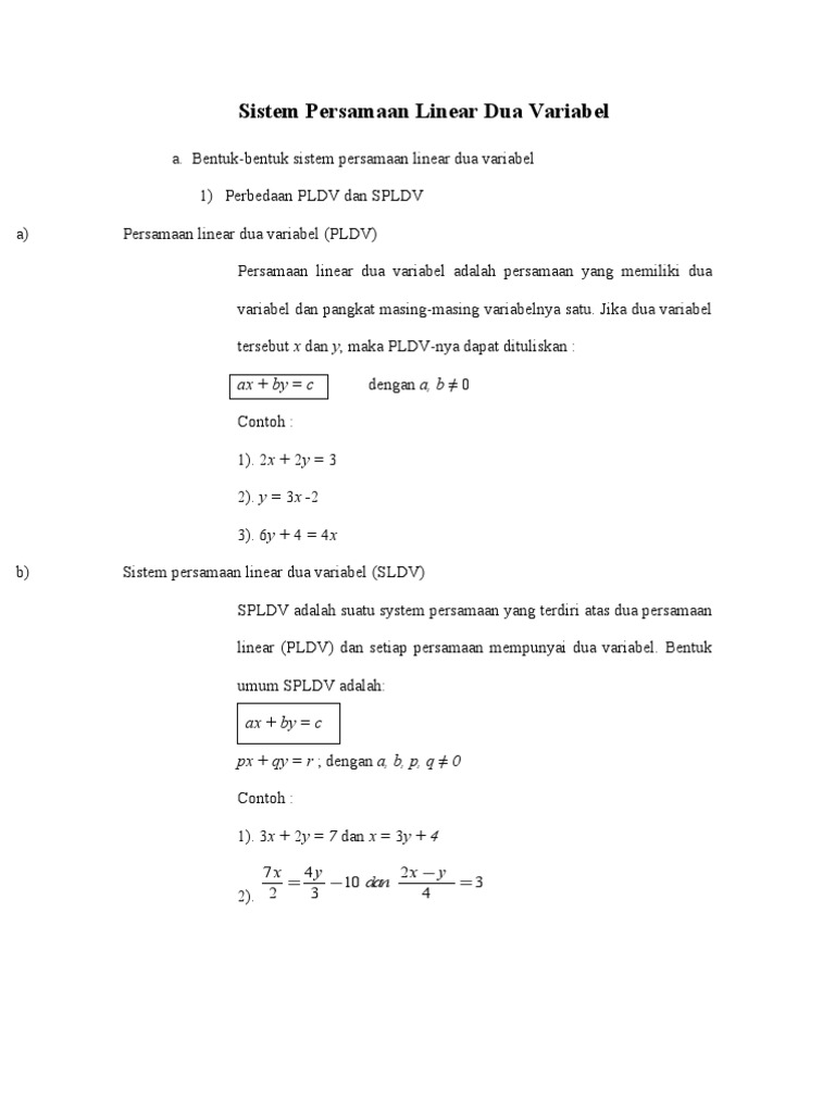 sistem-persamaan-linear-dua-variabel