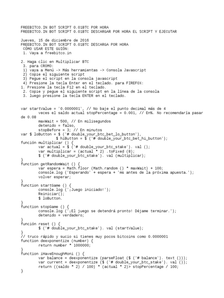 Script Freebitcoin Mult | PDF | Script Java | Ingeniería de software