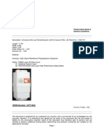 Datasheet - Omega Vacuum ULPA Filter