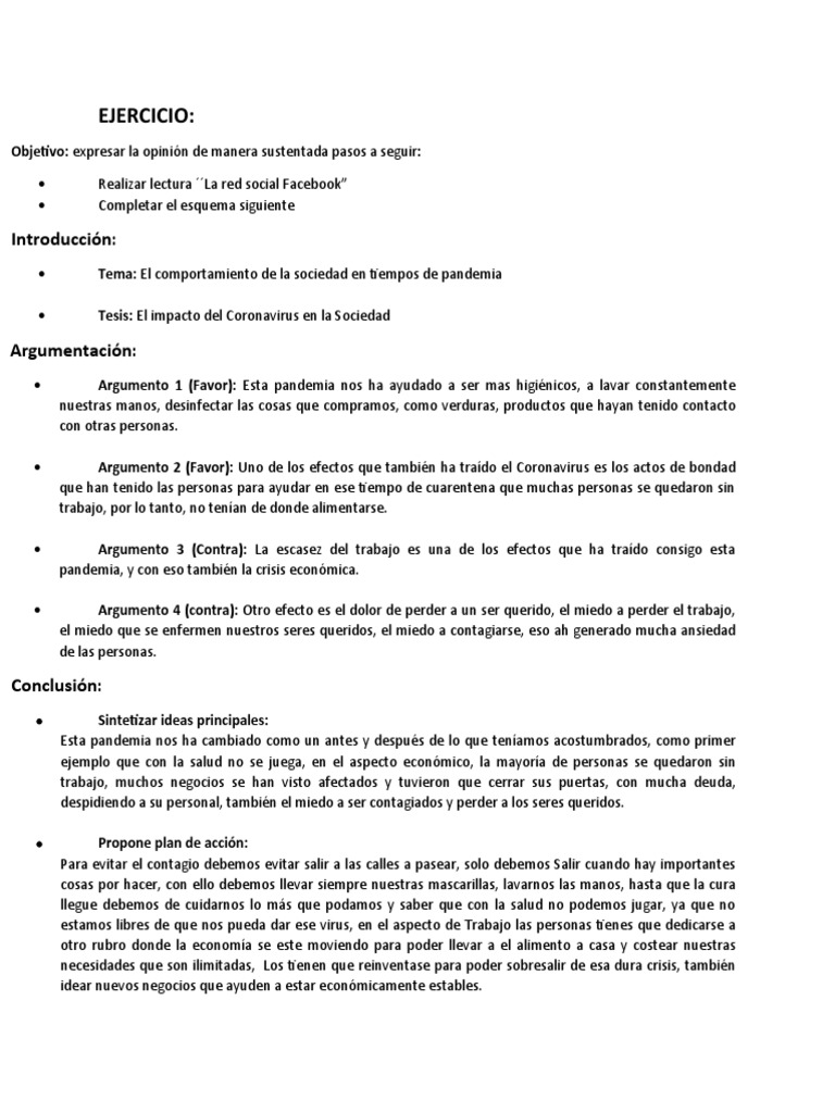El Impacto Del Coronavirus en La Sociedad | PDF | Epidemia y peste ...
