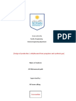 Design of Production 2-Ethylhexanol From Propylene and Synthesis Gas