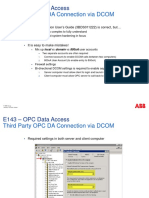 OPC Data AccessThird Party OPC DA Connection Via DCOM