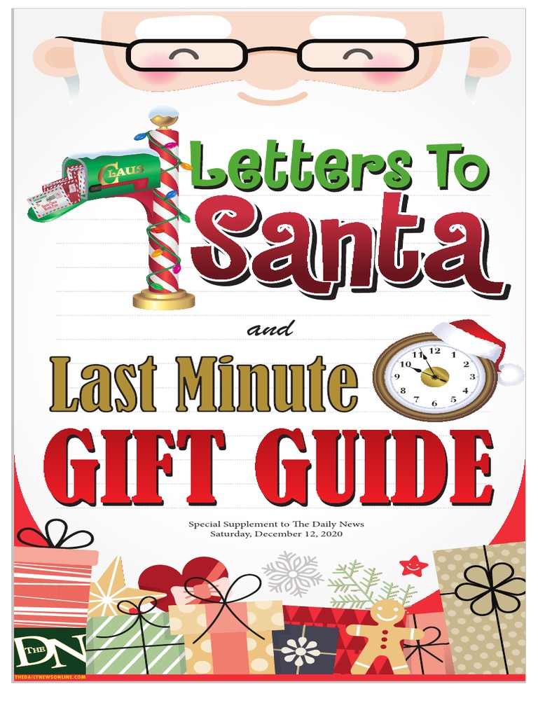 Letters To Santa 2020  PDF  Santa Claus  Christmas