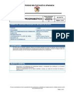 Mecánica de Sólidos - Contenido Programatico