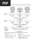 Columnar Presentation of Sales