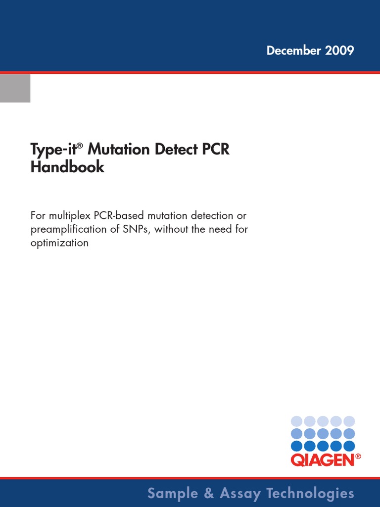 EN Type It Mutation Detect PCR Handbook | PDF | Polymerase Chain ...